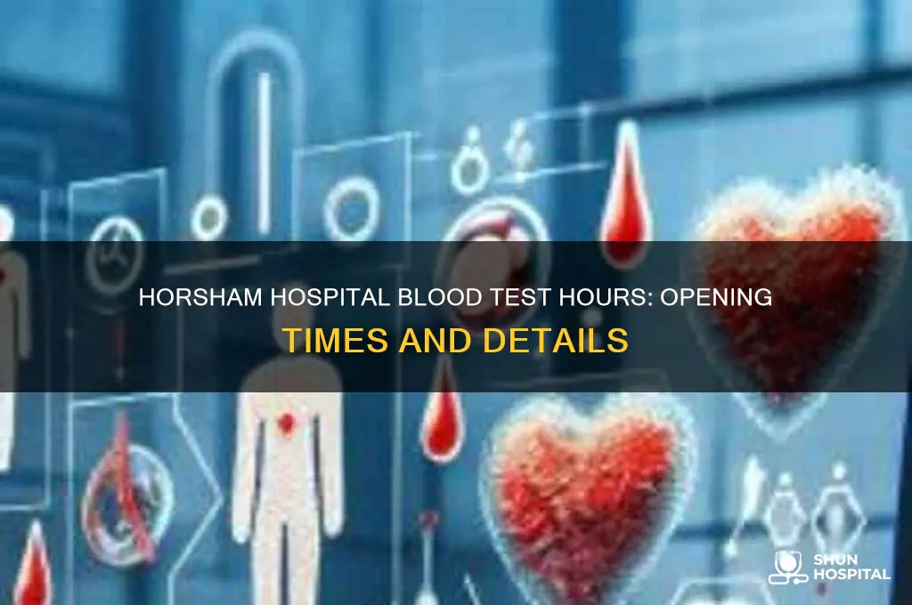 what time does horsham hospital open for blood tests
