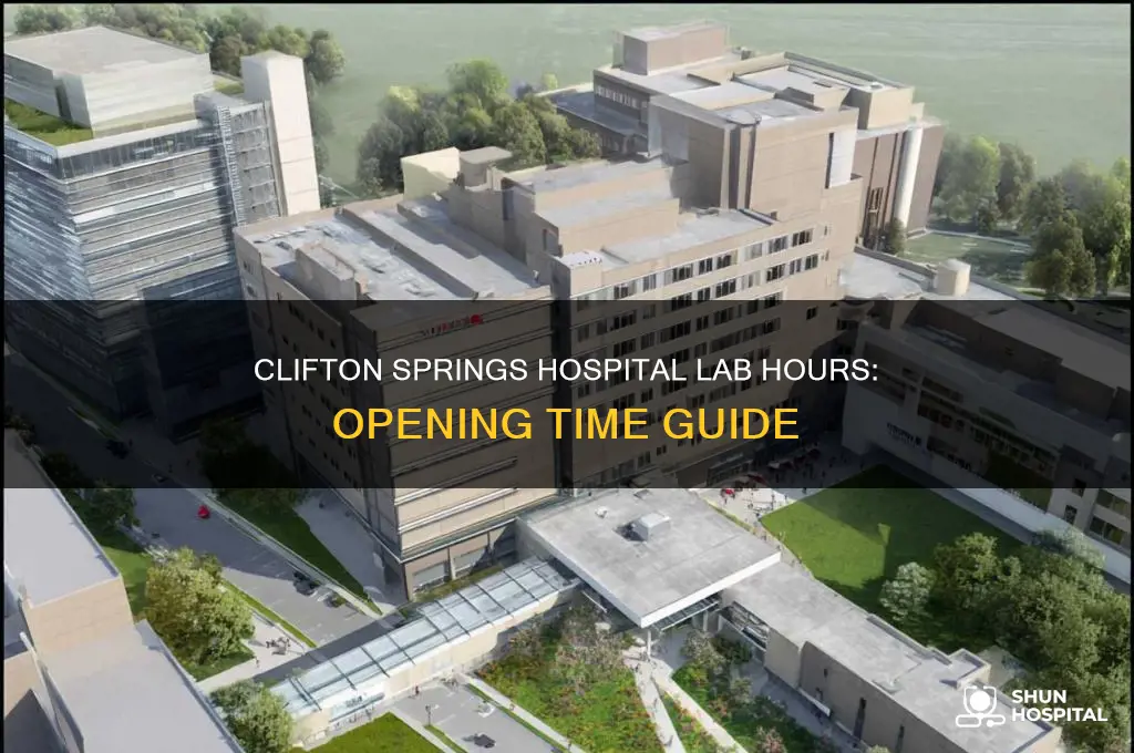 what time does lab at clifton springs hospital open