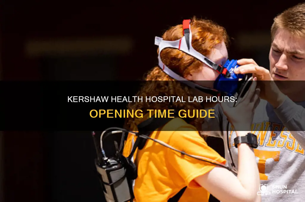 what time does lab open at kershaw health hospital