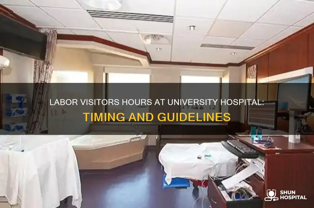 what time does labor visitors hours at university hospital
