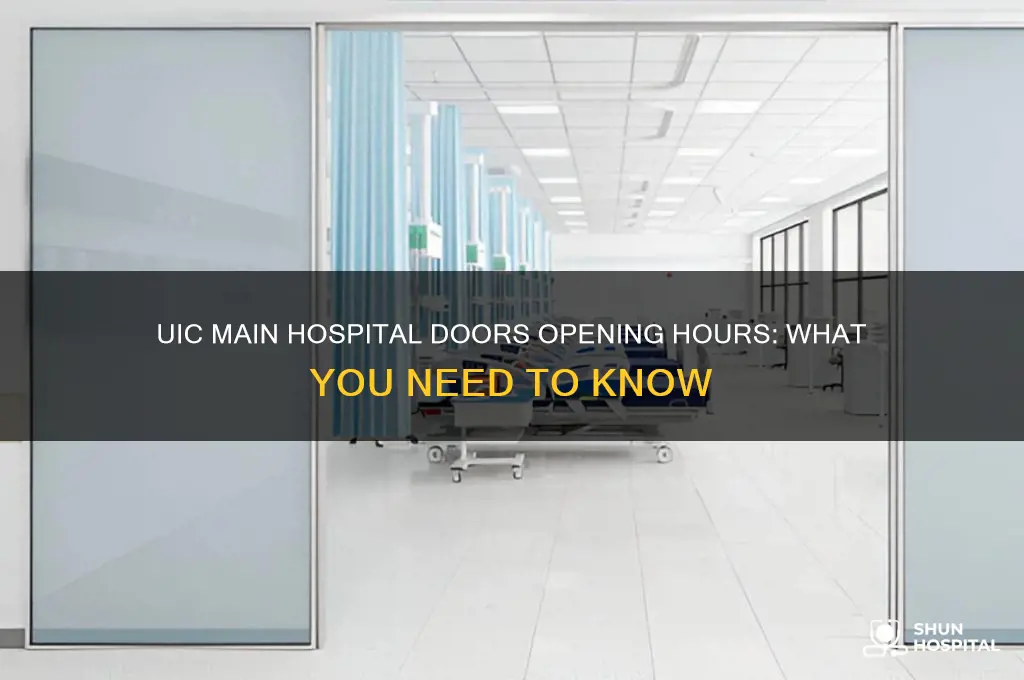 what time does main hospital doors open at uic