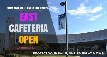 Saint Joseph Hospital East Cafeteria Opening Hours: A Quick Guide