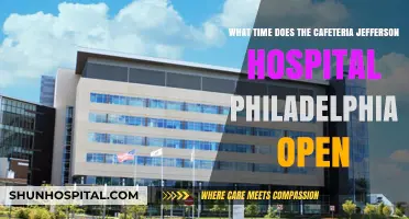 Cafeteria Hours at Jefferson Hospital Philadelphia: Opening Time Guide