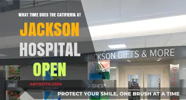 Jackson Hospital Catifieria Opening Hours: When Does It Open?