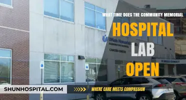 Community Memorial Hospital Lab Hours: Opening Time Guide