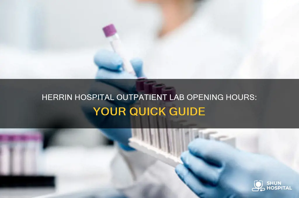 what time does the outpatient lab open herrin hospital