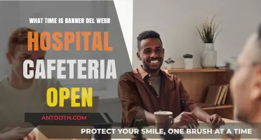 Banner Del Webb Hospital Cafeteria Hours: When to Visit for Meals