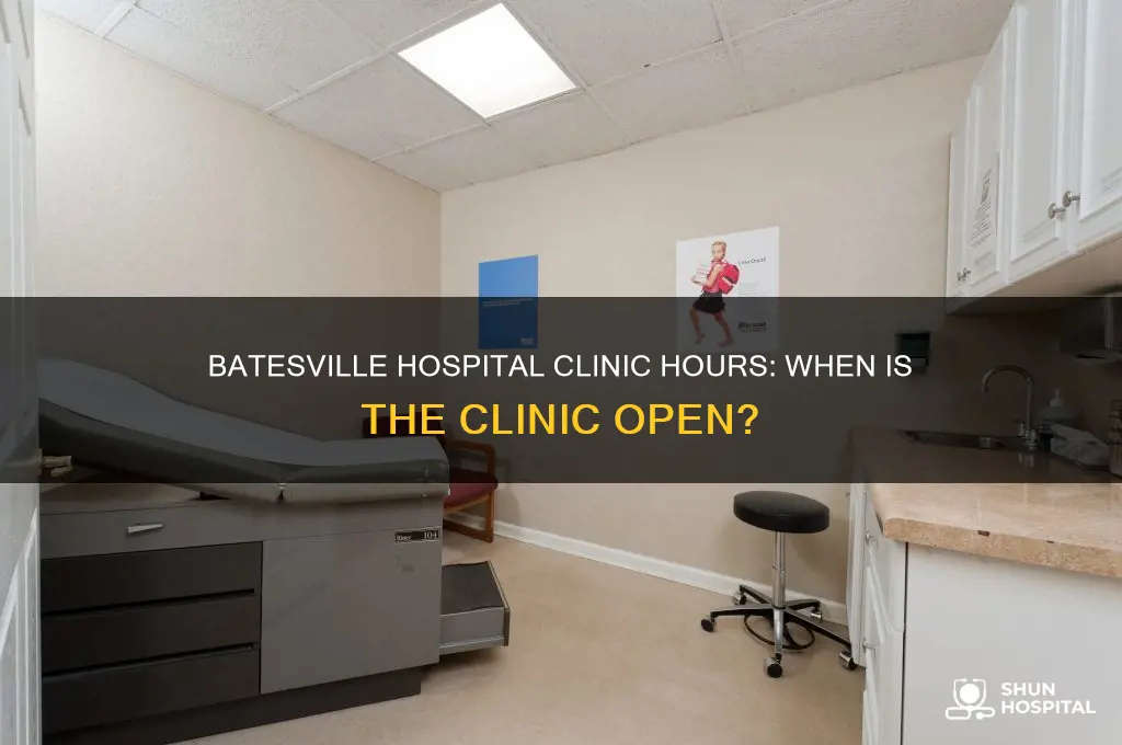 what time is the clinic in the hospital open batesville