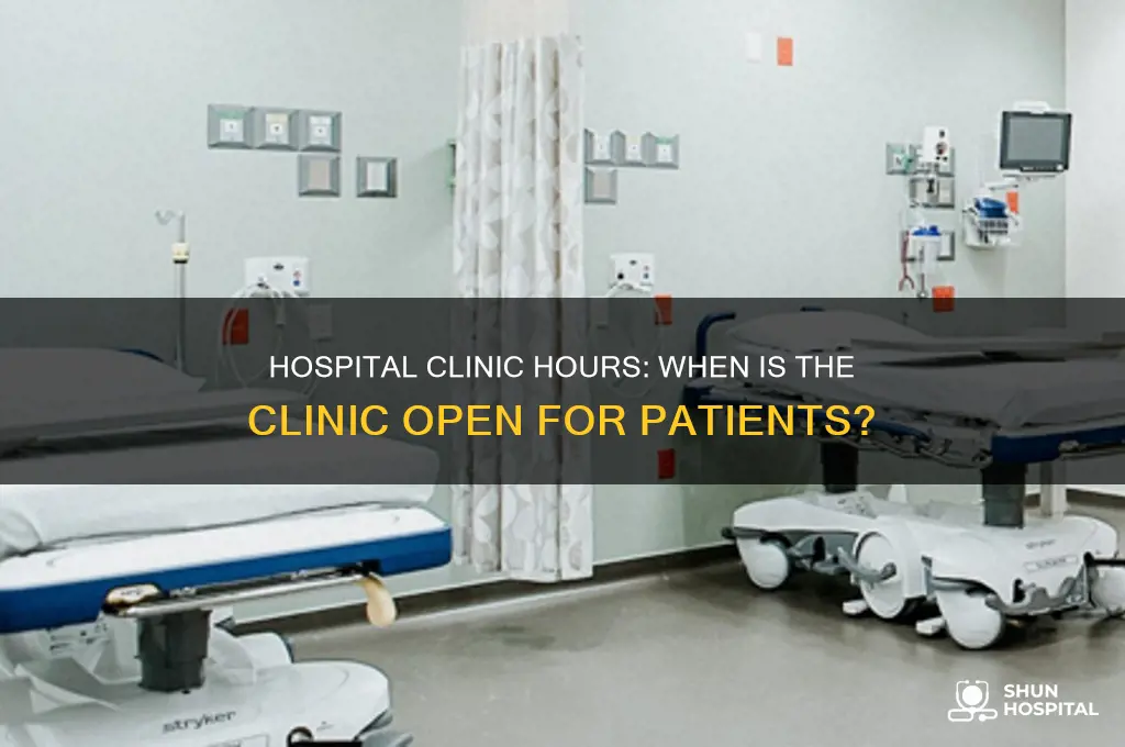 what time is the clinic in the hospital open