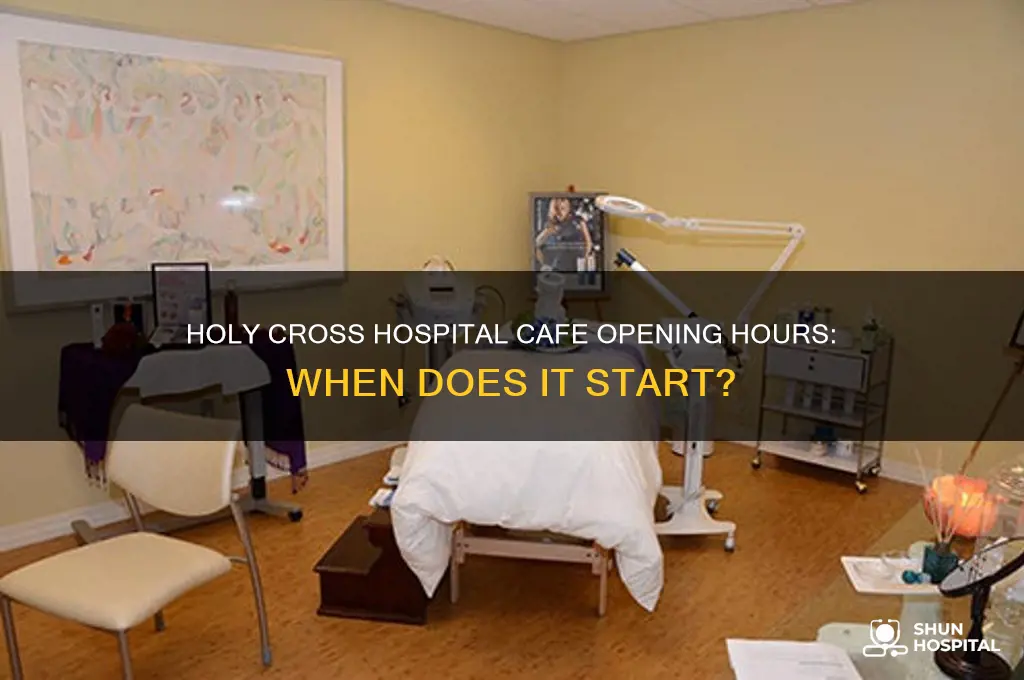 what timr does holy cross hospital cafe open up