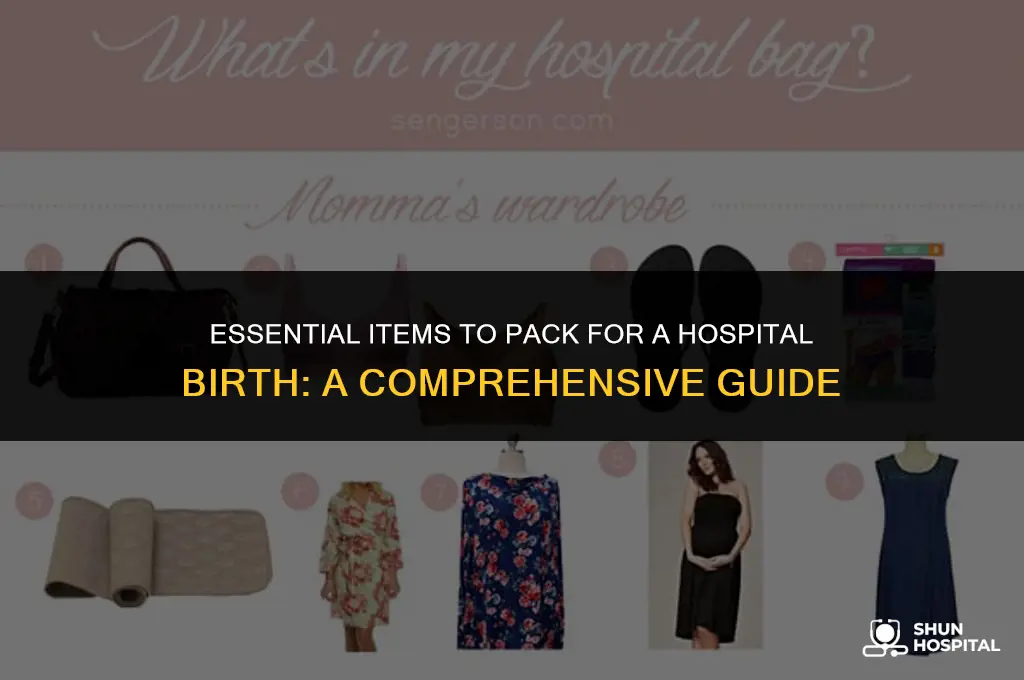 what to bring hospital birth