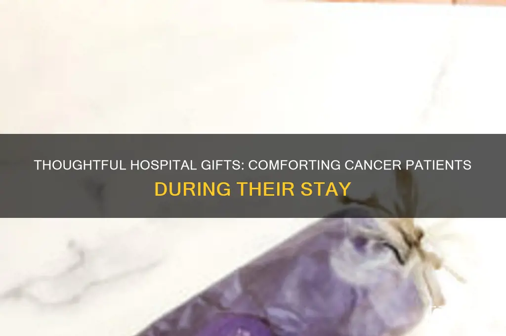 what to bring someone in the hospital with cancer