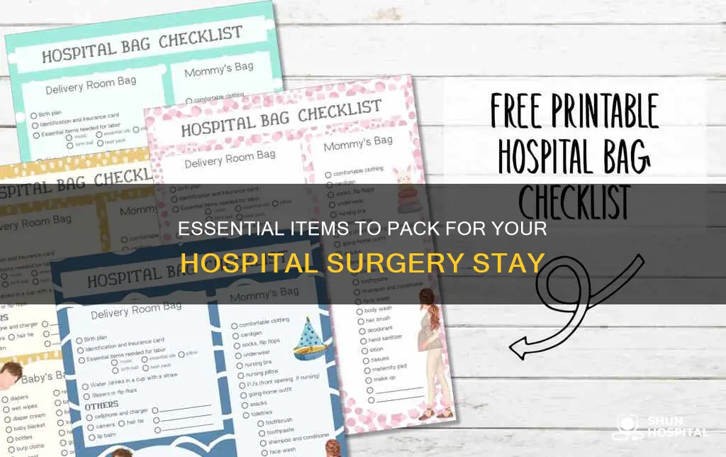 what to bring to hospital for surgery