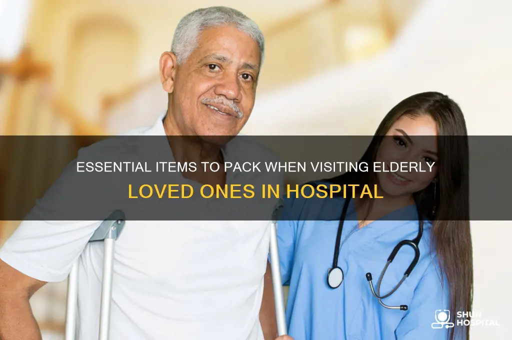 what to bring when visiting the elder in the hospital