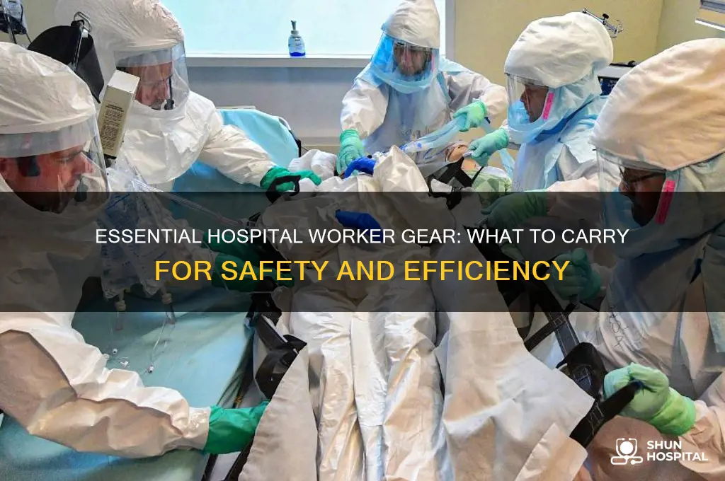 what to carry at a hospital workers