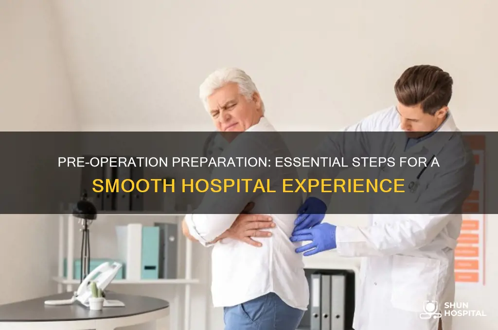 what to do before an operation in hospital reading answers