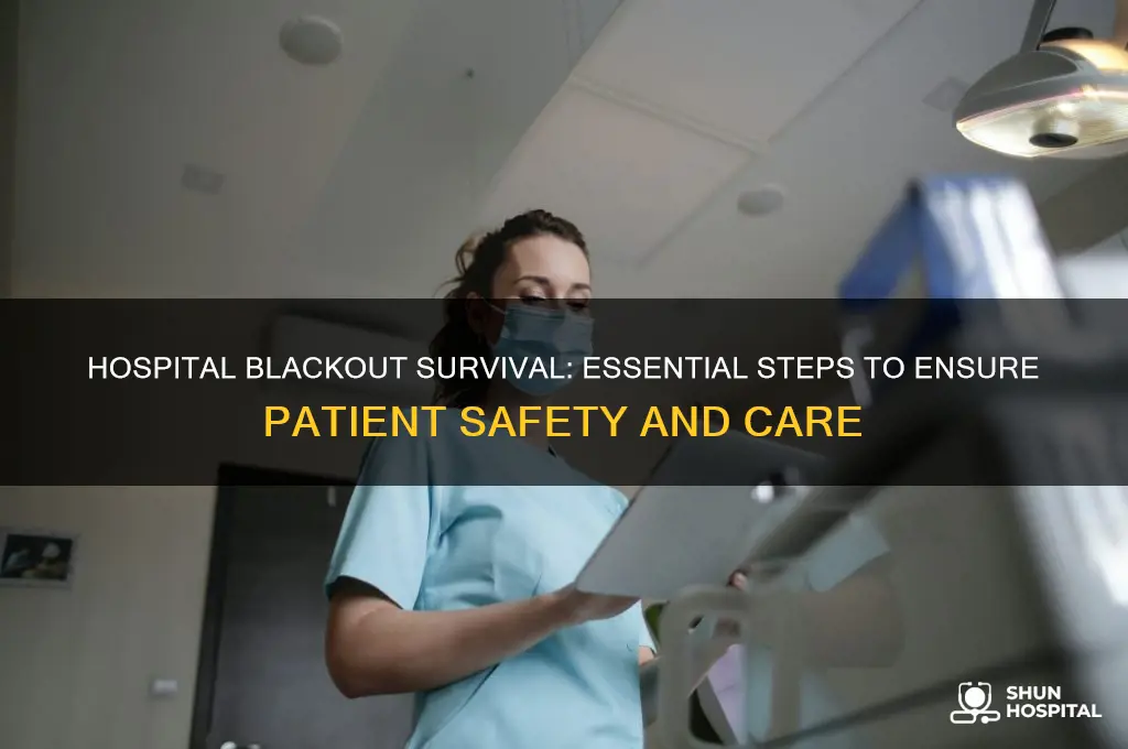 what to do during a blackout at a hospital