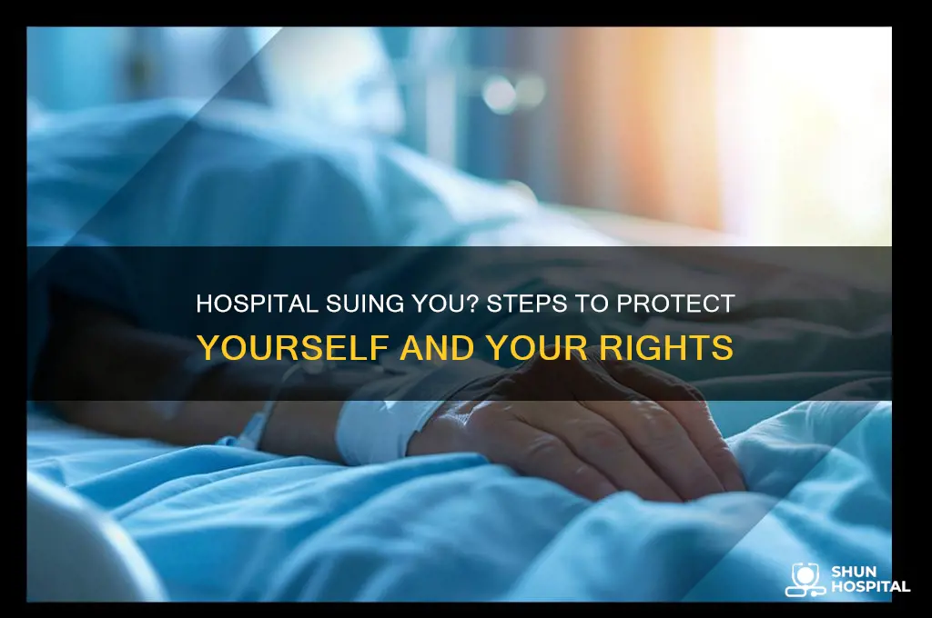 what to do if a hospital is suing you