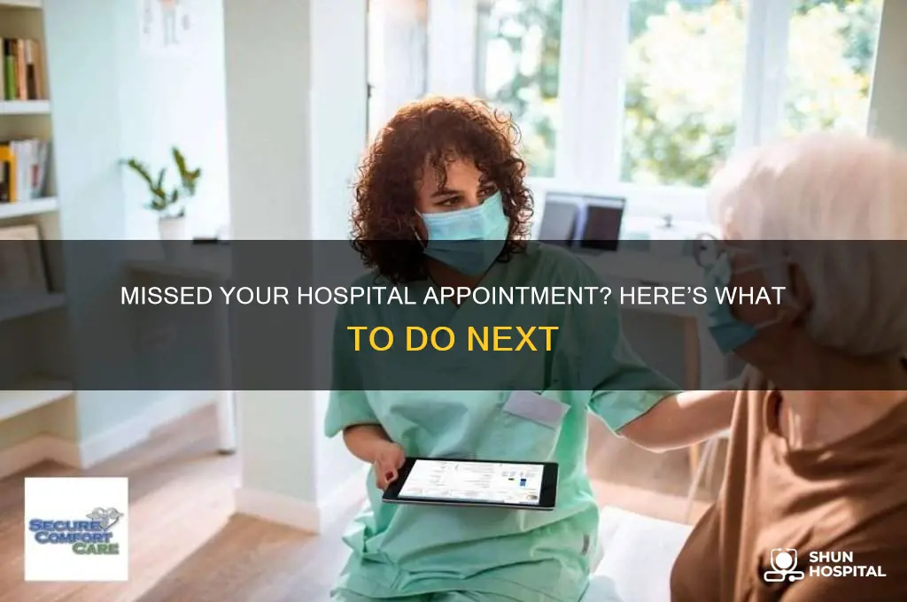 what to do if you miss a hospital appointment