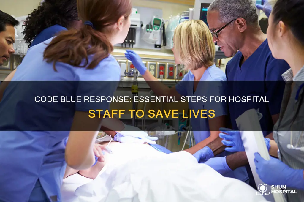 what to do in a code blue at the hospital