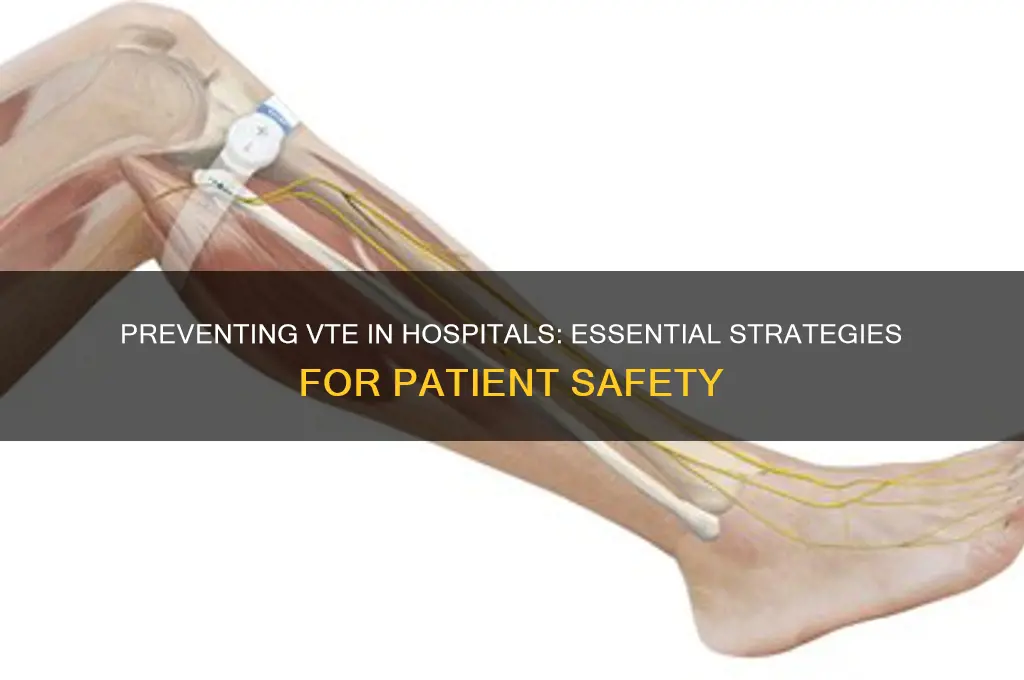 what to do to prevent vte in the hospital setting