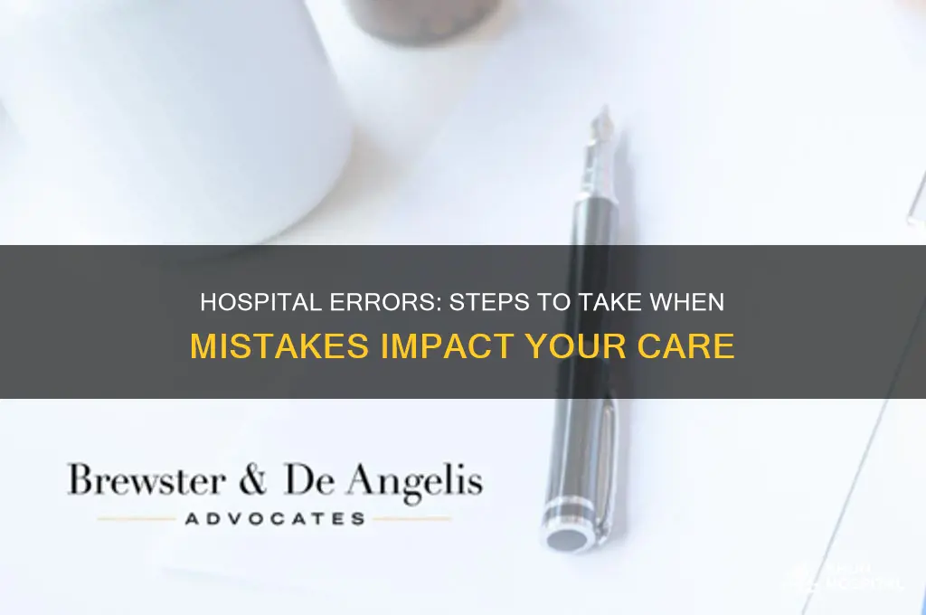 what to do when a hospital incorrectly