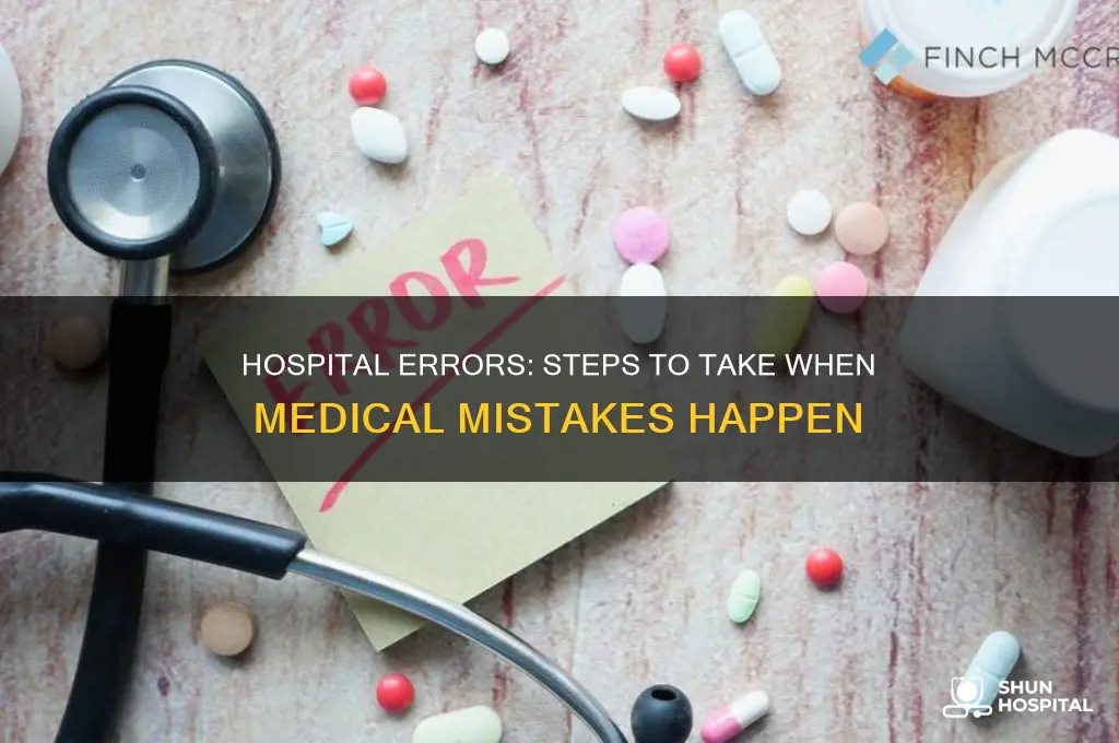 what to do when a hospital makes a mistake
