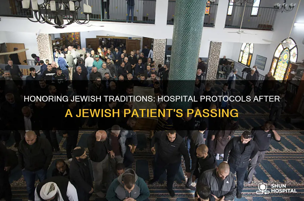 what to do when a jewish person dies in hospital