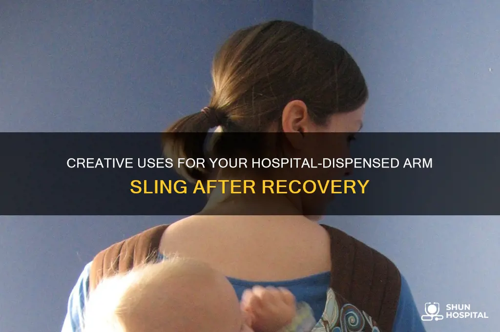 what to do with hospital dispensed supplies arm sling
