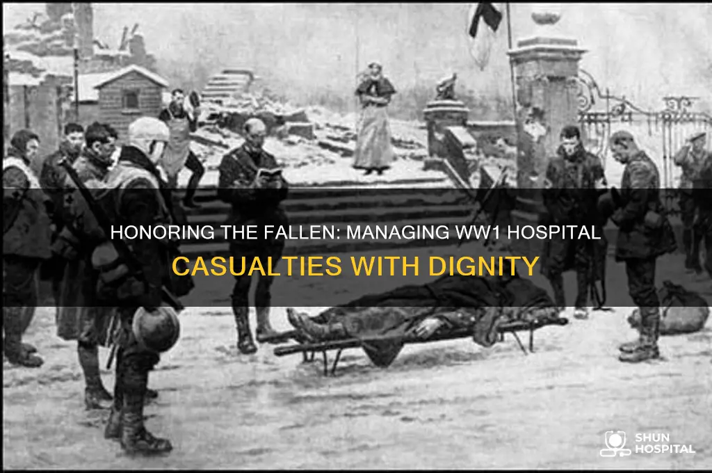 what to do with the dead soldiers in ww1 hospital