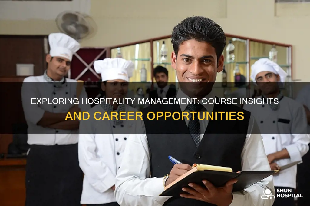 what to expect in hospitality management course
