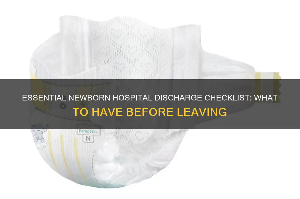 what to have before you leave the hospital newborn