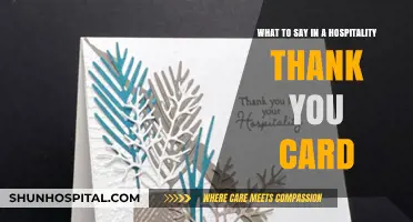 Expressing Gratitude: Perfect Phrases for Your Hospitality Thank You Card