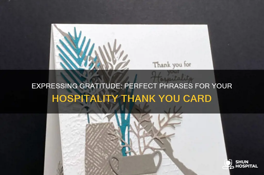 what to say in a hospitality thank you card
