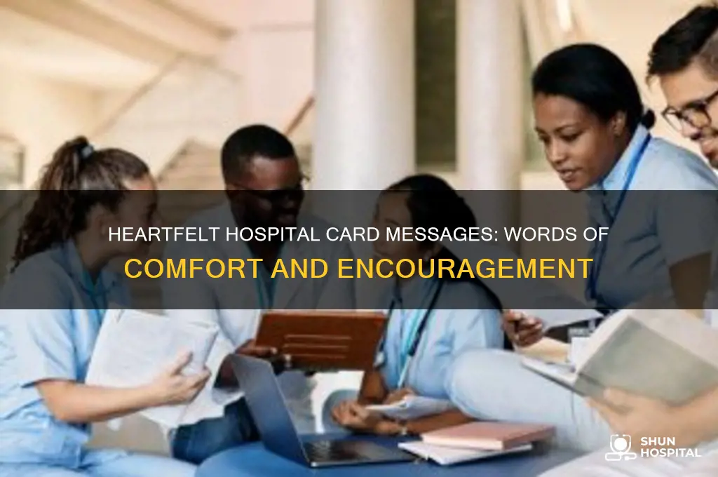 what to say in card for someone in hospital