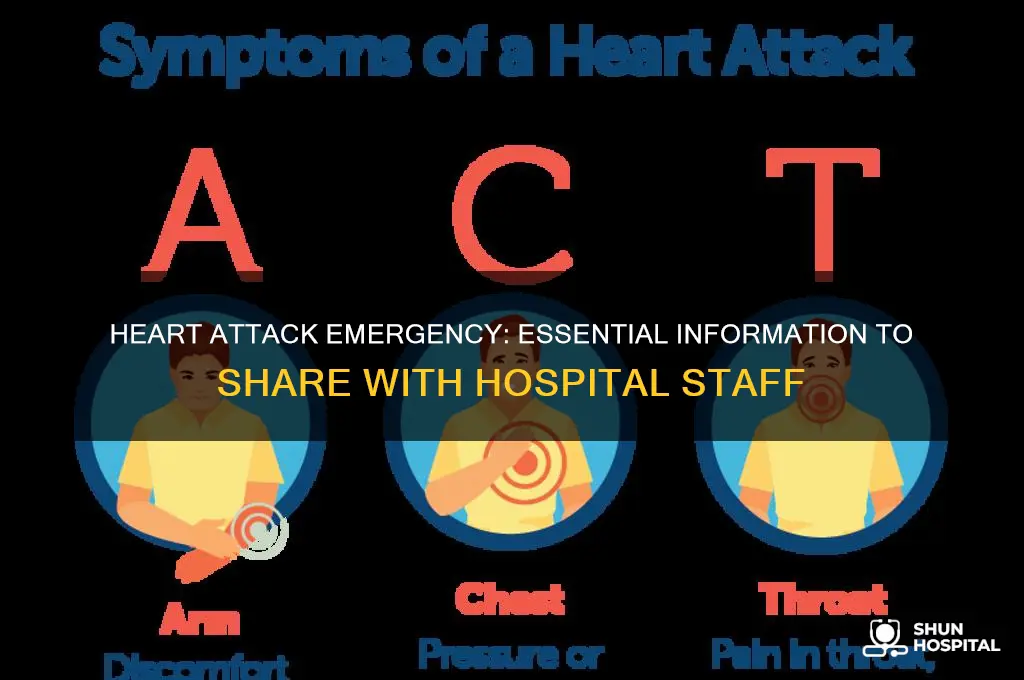 what to tell hospital about heart attack