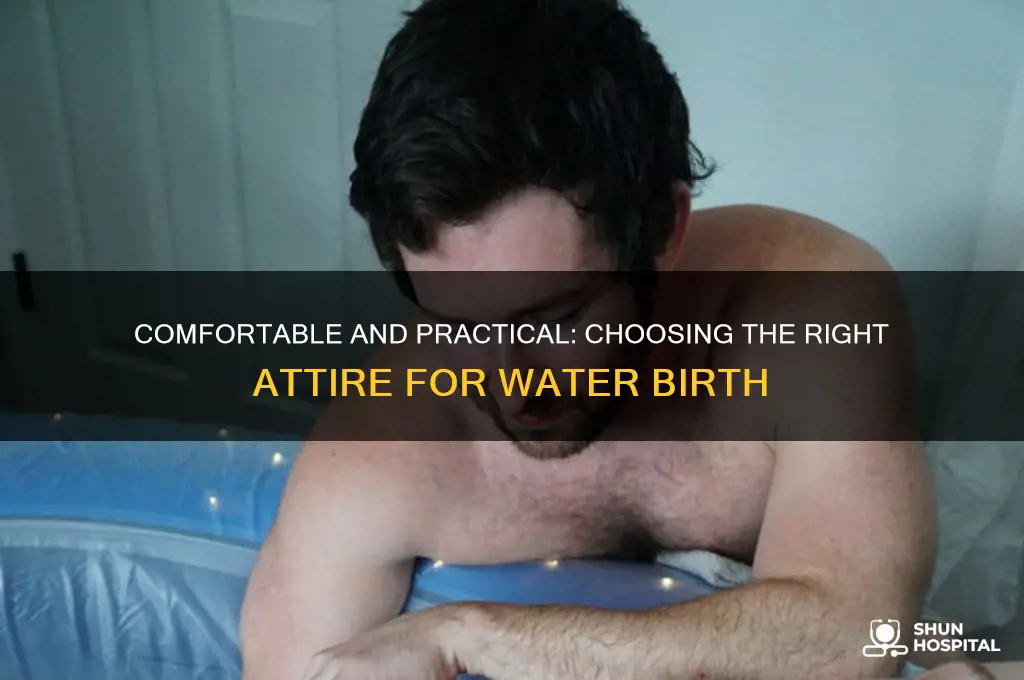 what to wear in hospital birthing tub