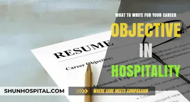 Crafting a Winning Career Objective for Hospitality Success