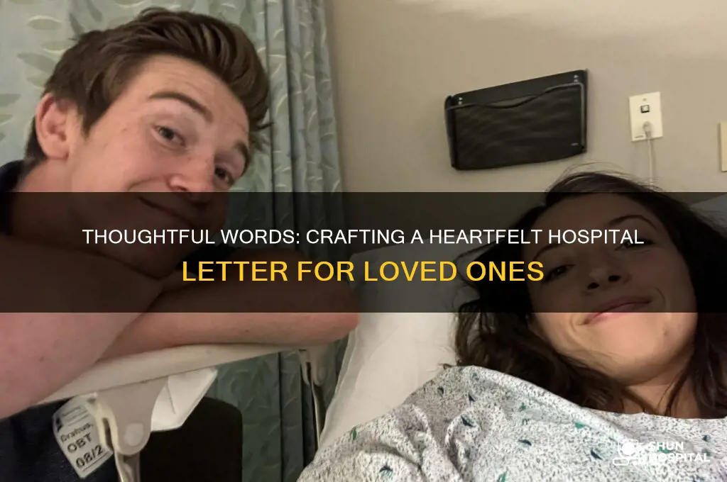 what to write in a letter to someone in hospital
