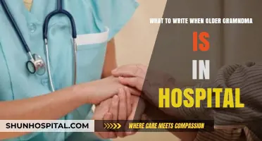Comforting Words: Writing to an Elderly Grandma in the Hospital
