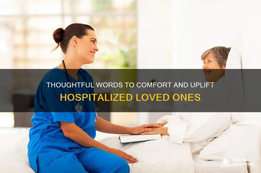what to write when someone is sick in the hospital