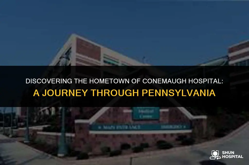 what town is conemaugh hospital