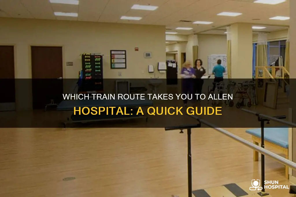 what train goes to the allen hospital