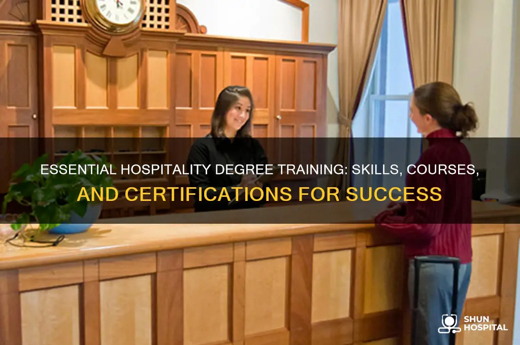 what training is required for a hospitality degree best