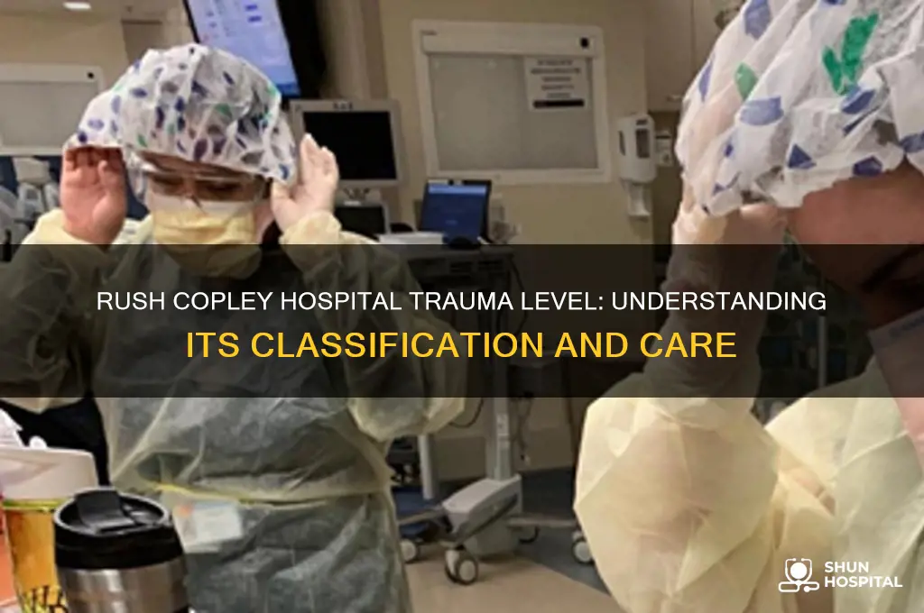 what trauma level is rush copley hospital