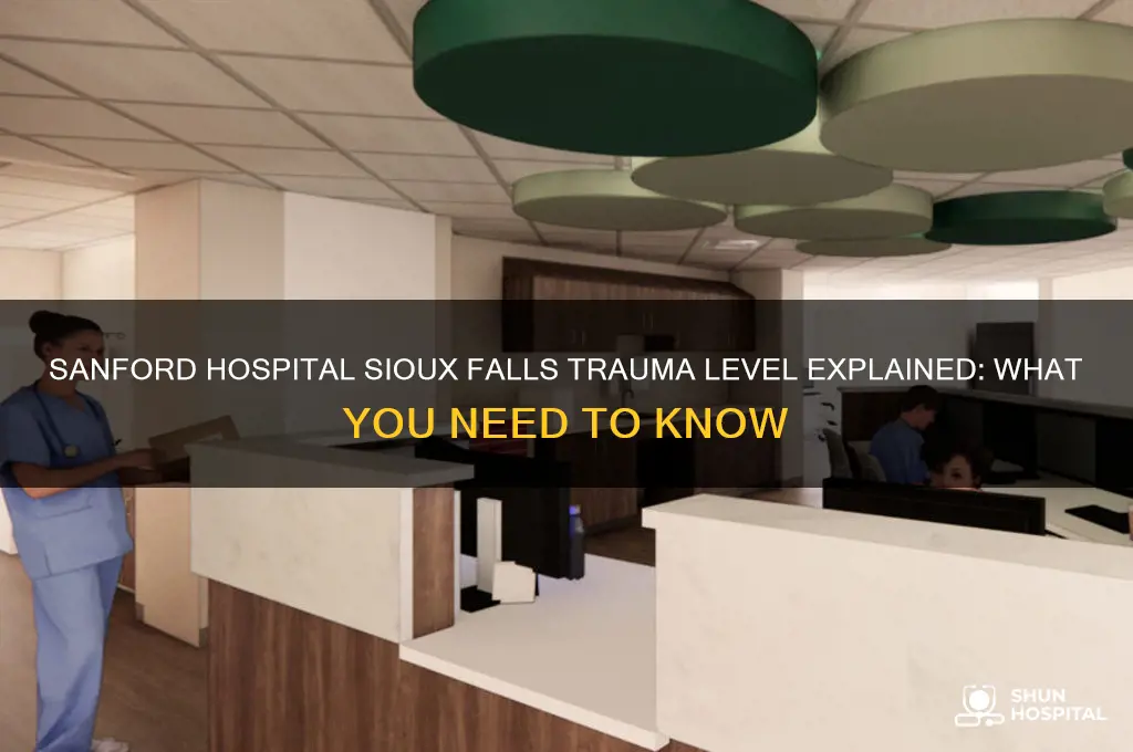 what trauma level is sanford hospital in sioux falls