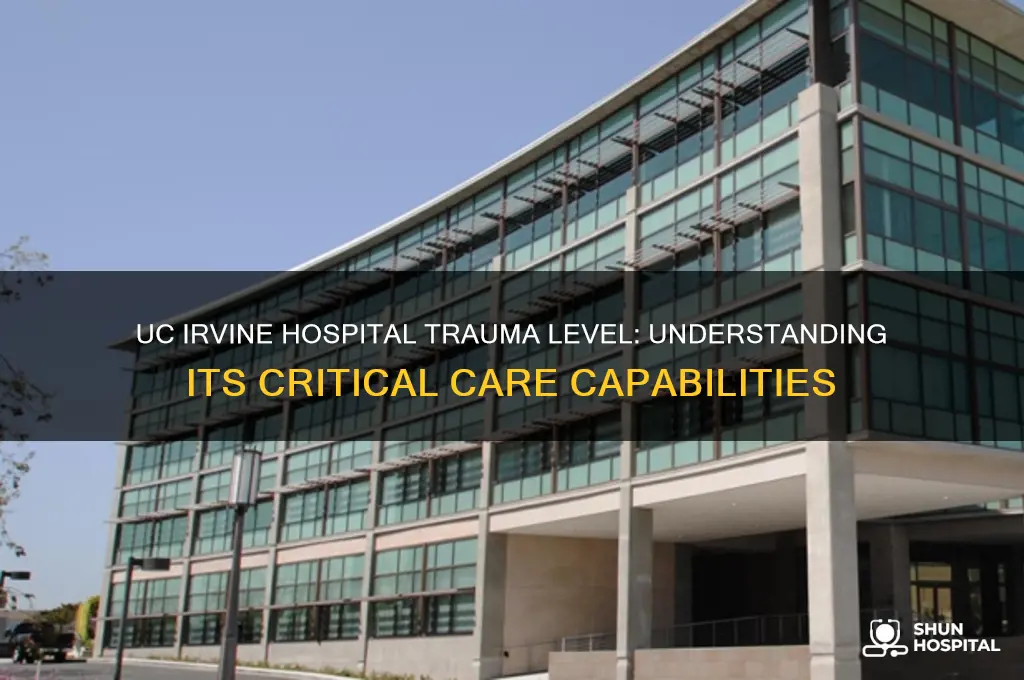 what trauma level is uc irvine hospital