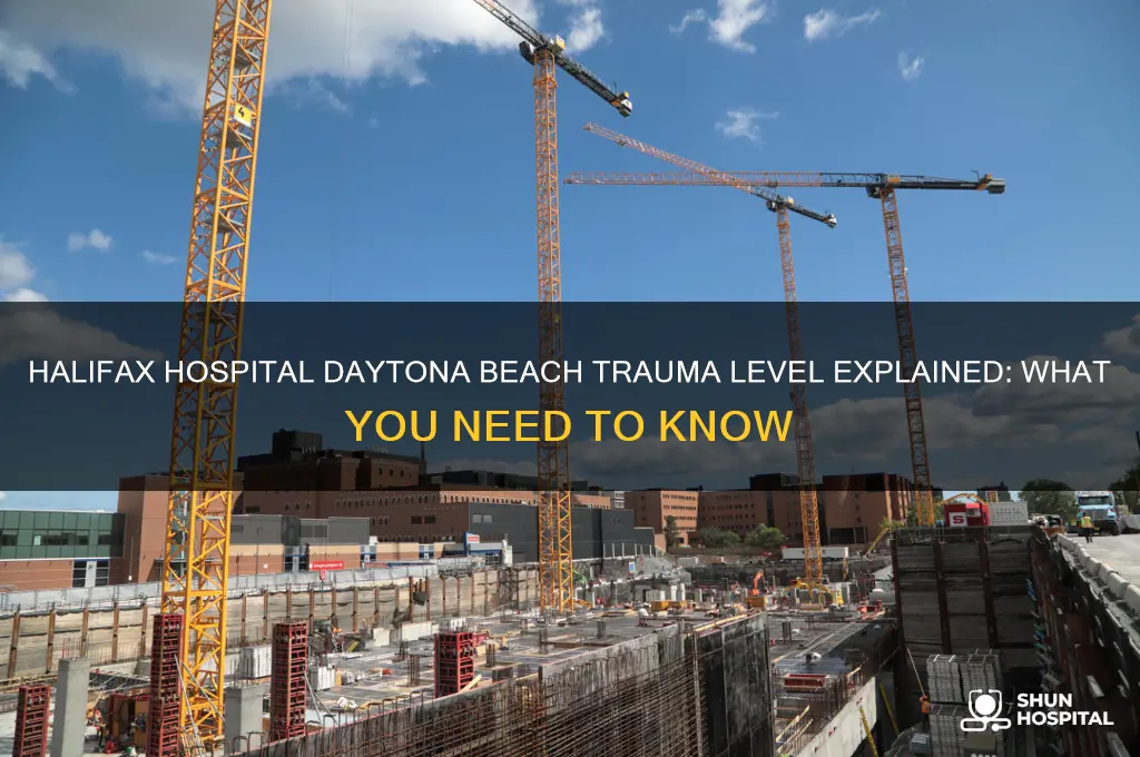 what trauma level of halifax hospital in daytona beach fl