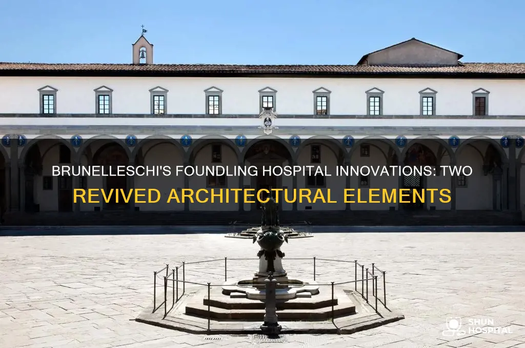 what two things did brunelleschi bring back in foundling hospital