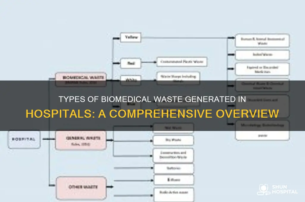 what type of biomedical waste is generated from hospitals